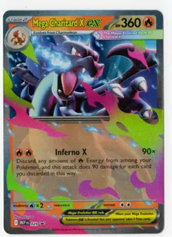 Mega Charizard X EX 029 Holo Pokemon TCG Tin Promo NM/Mint - Image 1