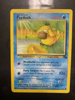 Pokemon Fossil Psyduck - 53/62 - 1999-2000 Red Logo Australian - Image 1