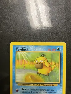 Pokemon Fossil Psyduck - 53/62 - 1999-2000 Red Logo Australian - Image 5