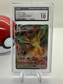 2021 Pokemon Leafeon VMAX 008/203 Evolving Skies CGC Gem Mint 10 - Image 1