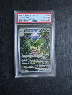 2025 Pokemon Mega Evolution Exeggutor Illustration Rare PSA 10 #135/132 - Image 1