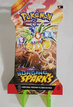 Pokemon Scarlet & Violet Surging Sparks Sleeved Booster Pack – Sealed 820650853258 - Image 1