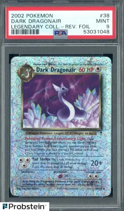 2002 Pokemon Legendary Collection Reverse Foil #38 Dark Dragonair PSA 9 MINT - Image 1