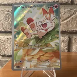 Pokemon TCG Scorbunny Holo Basic Fire 225/217 Set 2026 - Image 1