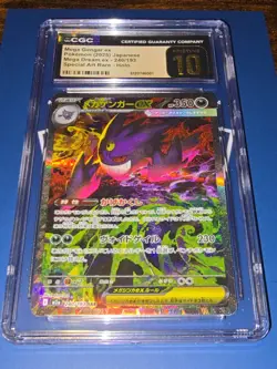 2025 Pokemon Japanese Mega Gengar ex SAR 240/193 Mega Dream ex CGC Pristine 10 G - Image 1
