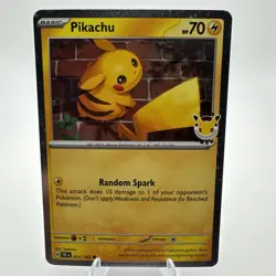 Pikachu 51/162 Stamped 2026 Pokemon Day 30th Anniversary Promo TCG - Image 1