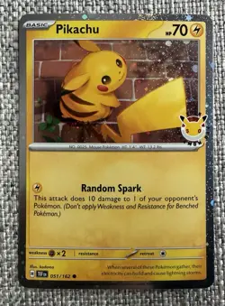 Pokemon TCG Pikachu Pokemon Day Promo 30th Anniversary 051/162 - Image 1