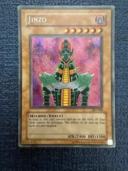 Yugioh Jinzo PSV-000, Secret Rare, Moderately Played - Image 1