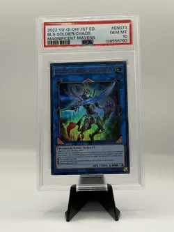 BLACK LUSTER SOLDIER - SOLDIER OF CHAOS * 1ST ULTRA MAMA-EN073 YUGIOH PSA 10 - Image 1