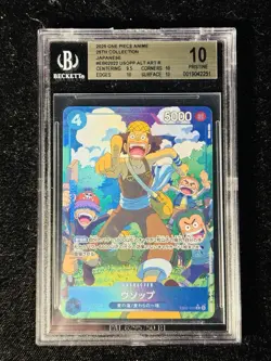 2025 One Piece Anime Usopp EB02-022 25th Collection Alt Art JPN BGS 10 PRI Pop 3 - Image 1