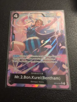 One Piece TCG Mr.2.Bon.Kurei (Bentham) OP14-091 Alt Alternate Art SR - NM - Image 1