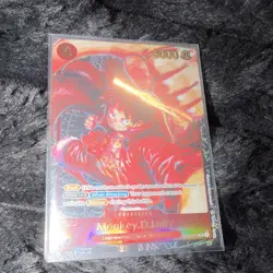 One Piece CCG Super Deck Straw Hat Crew Foil Rush Monkey D. Luffy ST01-012 5000 - Image 1