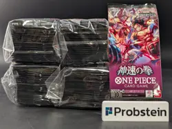 Lot or (96) One Piece OP-11 A Fist of Divine Speed Japanese Booster Packs Sealed - Image 1