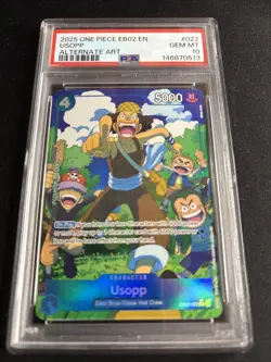 2025 One Piece EB02-022 Usopp Alt Art PSA 10 - Image 1