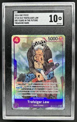 2024 One Piece 500 Years Trafalgar Law Alt Art Treasure Rare #ST10-010 SGC 10 - Image 1