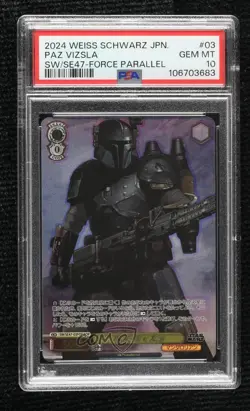 2024 Weiss Schwarz Star Wars Vol 2 Japanese FOP Paz Vizsla PSA 10 GEM MT - Image 1