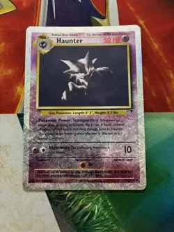 Vintage Pokemon Card Reverse Holo Fire Legendary collection Haunter - Image 1