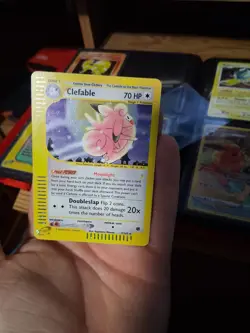 Pokemon Clefable 007/165 Expedition Base Set Holo Rare 70 HP Pokemon Card - Image 3