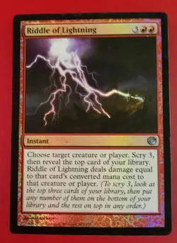 1x Riddle of Lightning | FOIL | Journey into Nyx | MTG Magic Cards - Image 1
