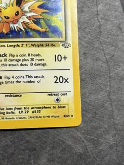 Pokemon TCG Jolteon 4/64 Jungle Holo Card - Image 4