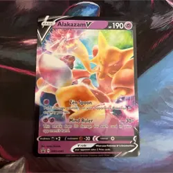 Pokemon Alakazam V Promo Holo SWSH083 Sword & Shield V Rule Card - Image 1
