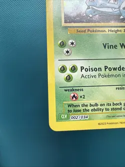 Ivysaur 002/034 CLV Trading Card Game Classic Collection ****pre-sold Offer - Image 4