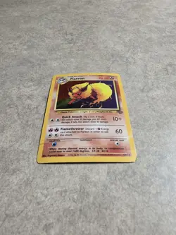 Flareon 3/64 Holo Rare Jungle Set Vintage Pokemon Card 1999 WOTC Damaged - Image 3