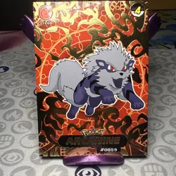 Shadow Box hit Crystal Card Collection Arcanine NON-TCG Pokemon Card Nintendo - Image 1