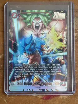 Son Goku : BR/Vegeta FB09-011 Alternate Art Dual Evolution Dragon Ball Card - Image 1