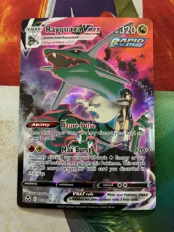 Pokemon Card Full Art Alt Art Fire Rayquaza Vax Fire - Image 1