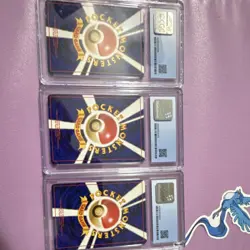 Pokemon Totodile Croconaw Feraligatr Neo Premium File CGC Japanese 3-Card Lot - Image 2