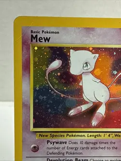 Pokemon Card TCG Mew - Holo Rare Promo Card - WOTC #9 - Image 2