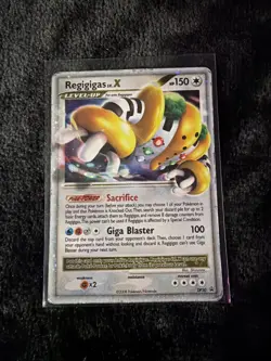 Pokemon TCG Regigigas LV.X Black Star Promotional DP30 Holo Card - Image 1