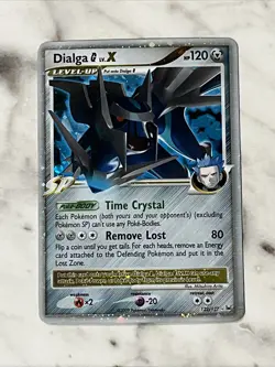 Pokemon Dialga Holo Rare TCG Card LV.X Platinum 122/127 - Image 3