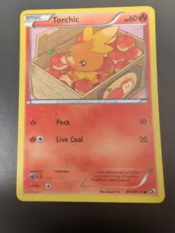 Torchic RC5/RC25 Legendary Treasures: Radiant Collection Holo Pokemon TCG Card - Image 4