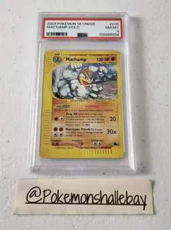 Machamp H15/H32 - Skyridge Set *PSA 8 - NM-MT* Holo Rare Pokemon Card - Image 1