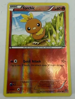 Torchic 12/111 Xy-Furious Fists Reverse Holo Pokemon Card NM - Image 1