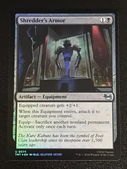MTG Teenage Mutant Ninja Turtles Shredder's Armor Foil 0075 NM - Image 1