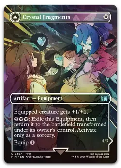 Crystal Fragments (Borderless) #357 (Foil) (NM) Final Fantasy FIN Magic MTG - Image 1
