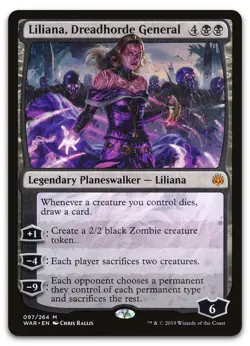 Liliana, Dreadhorde General #97 (NM) War of the Spark WAR Magic MTG - Image 1