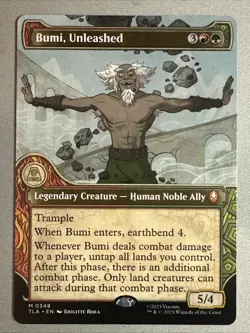 MTG / Bumi, Unleashed / TLA / #348 / Regular (Showcase) / Mythic / NM - Image 1