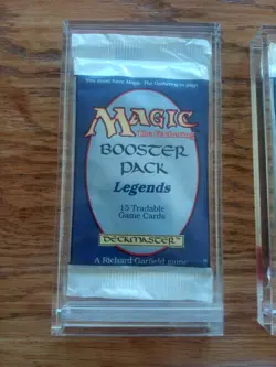 MTG Magic UNSEARCHED Factory Sealed English Legends Booster Pack from Box Crack! - Image 1