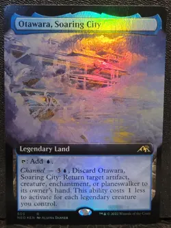 MTG Kamigawa: Neon Dynasty Otawara, Soaring City 503 Rare Foil Extended Art NM - Image 1