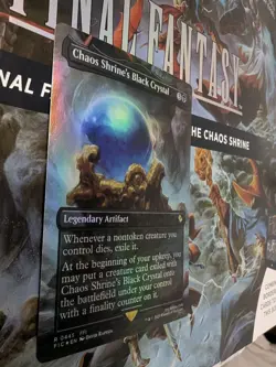Chaos Shrine's Black Crystal (Borderless) Commander: Final Fantasy Foil MTG NM - Image 3