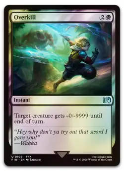 Overkill #109 (Foil) (LP) Final Fantasy FIN Magic MTG - Image 1