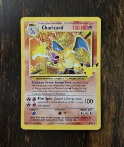 Pokemon TCG Charizard Celebrations Classic Collection Holo Card 4/102 - Image 1