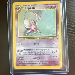 Espeon 1/75 Holo Rare - Pokemon TCG - 2001 Neo Discovery - Light Damage MP-HP - Image 1