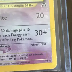 Espeon 1/75 Holo Rare - Pokemon TCG - 2001 Neo Discovery - Light Damage MP-HP - Image 3