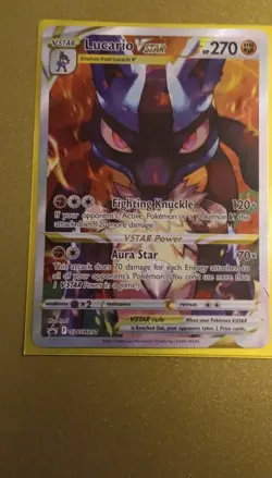 Pokemon Lucario VSTAR SWSH291 Promo Holo Vstar Stage Fighting 270 HP Card - Image 1