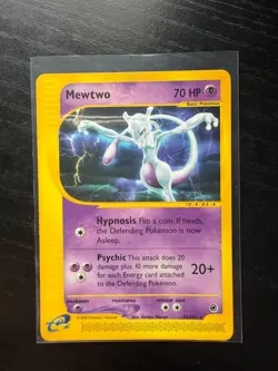 Pokemon Expedition Mewtwo Non-Holo Rare 56/165 NM - Image 1